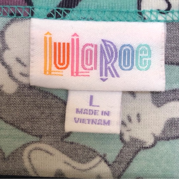 LuLaRoe Irma Tunic top L Mickey Mouse Disney - Picture 2 of 5